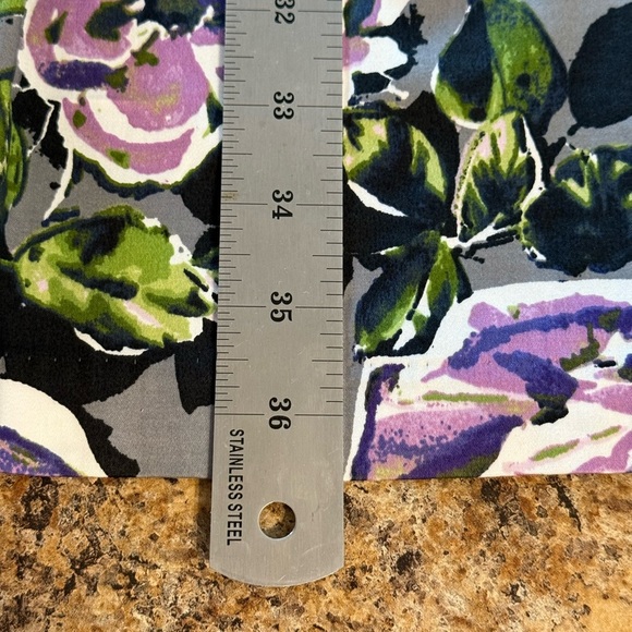 NWT Apt 9 Gray Floral Size 6 Fit And Flare Sleeveless Dress Belt Not Included - Picture 12 of 16